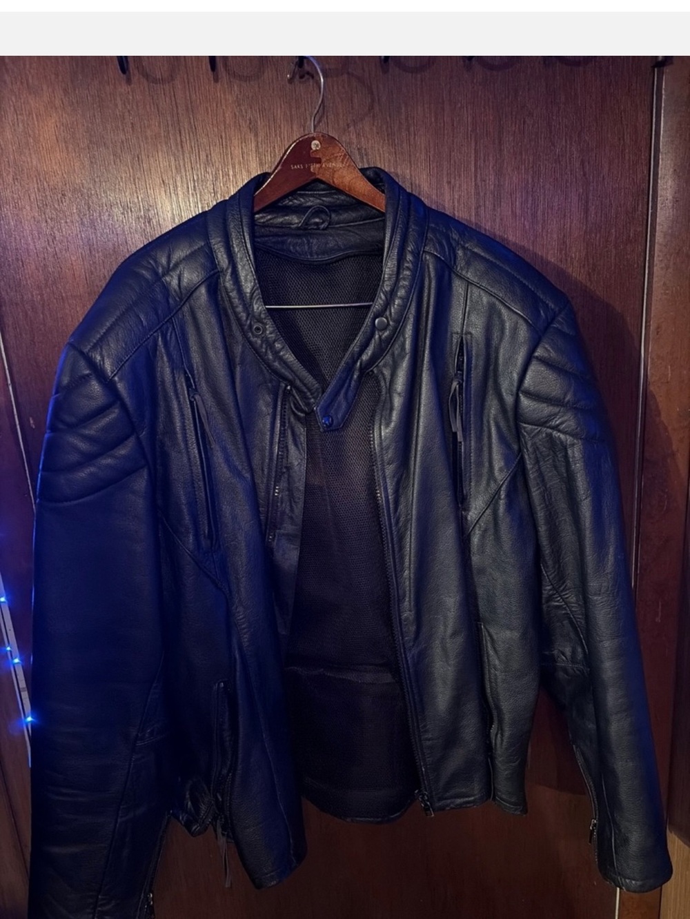 Vintage Black Heavyweight Leather motorcycle Rider Jacket